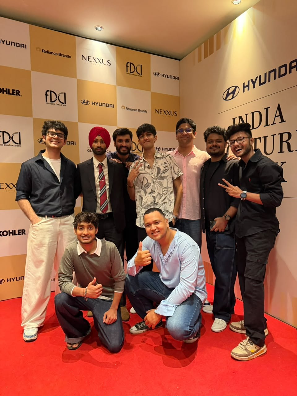 Fresh Lime Studios team on the India Couture Week red carpet
